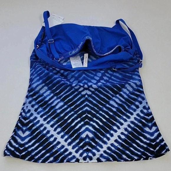 Calvin Klein Women's Celestial Ombre Tie-Dyed Tankini Top - Picture 3 of 5